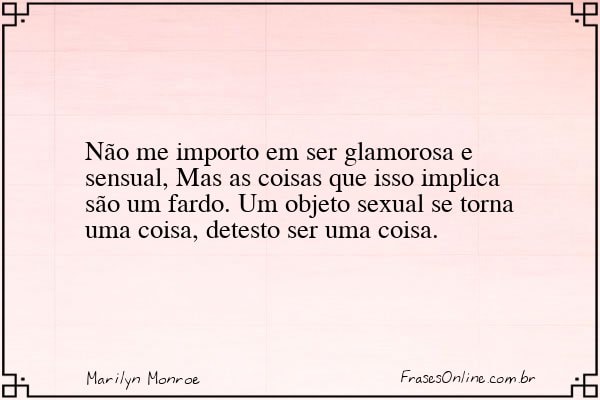 Frase de Marilyn Monroe