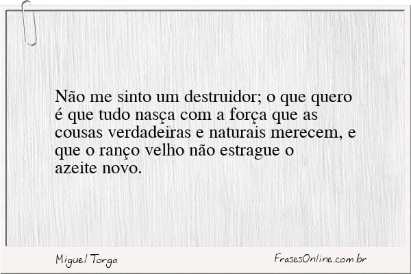 Frase de Miguel Torga