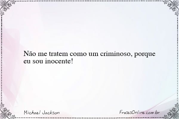 Frase de Michael Jackson