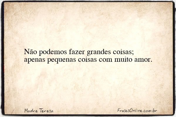 Frase de Madre Teresa