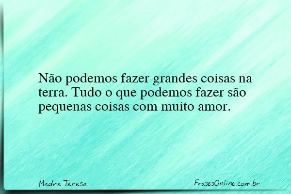 Frase de Madre Teresa