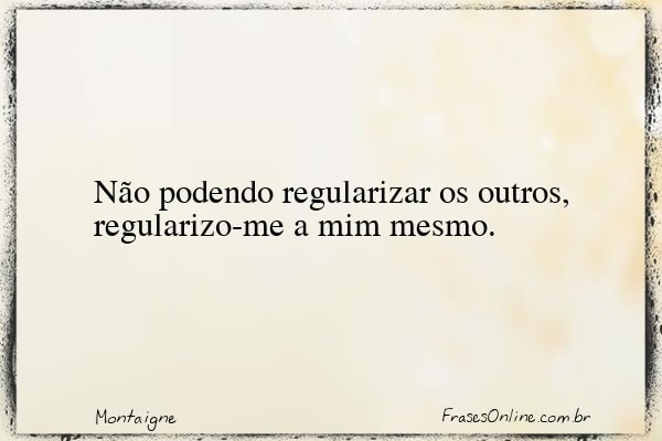 Frase de Montaigne