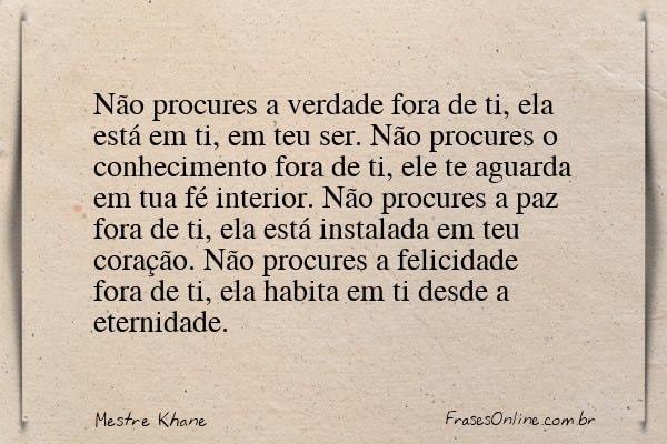 Frase de Mestre Khane