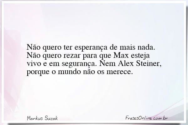 Frase de Markus Suzak