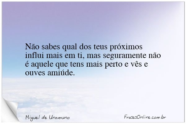 Frase de Miguel de Unamuno