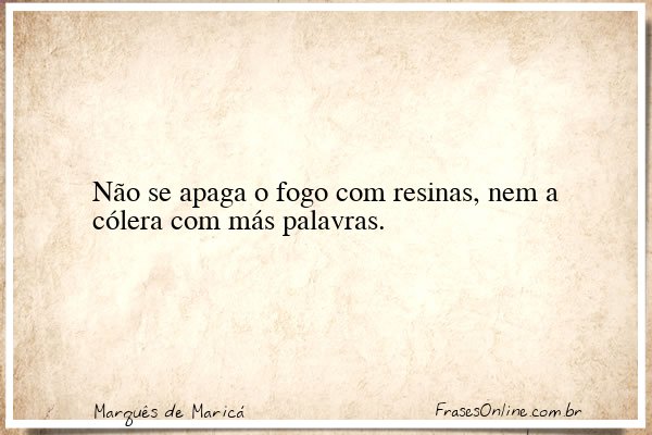 Frase de Marquês de Maricá