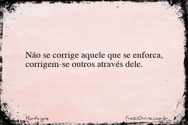 Frase de Montaigne