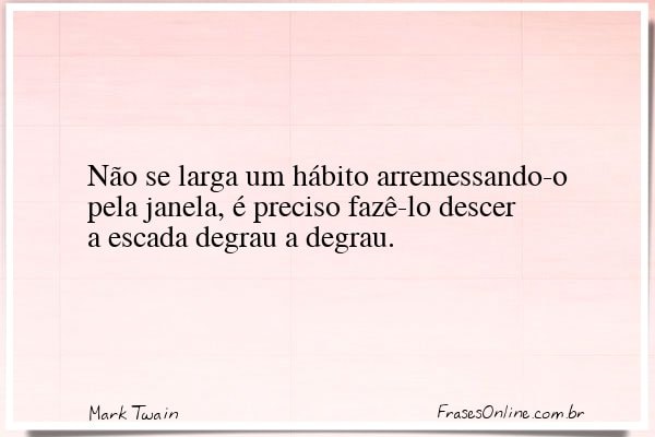 Frase de Mark Twain