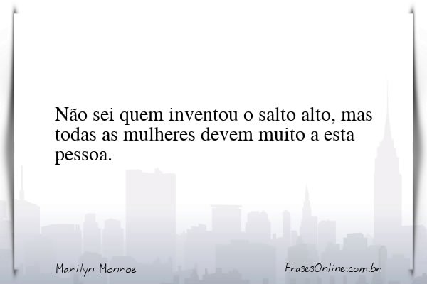Frase de Marilyn Monroe