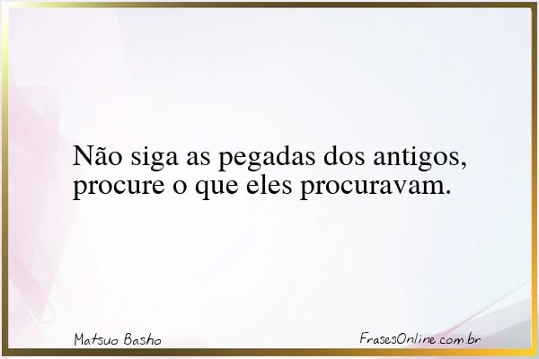 Frase de Matsuo Basho