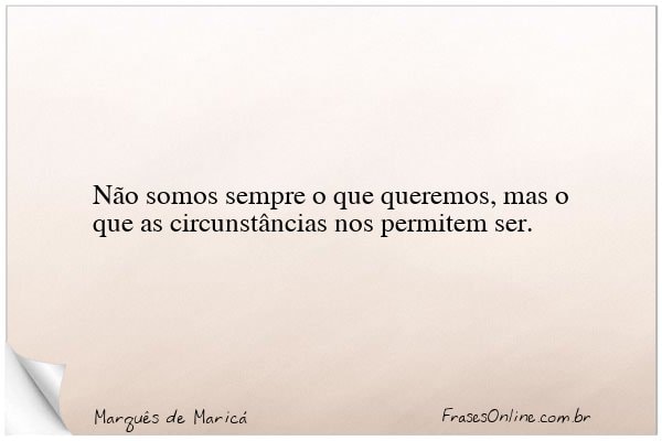 Frase de Marquês de Maricá