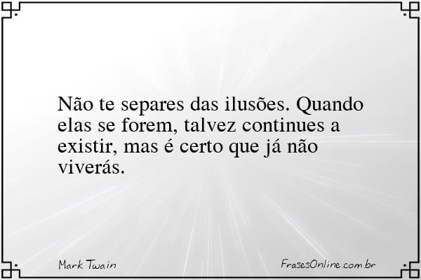 Frase de Mark Twain