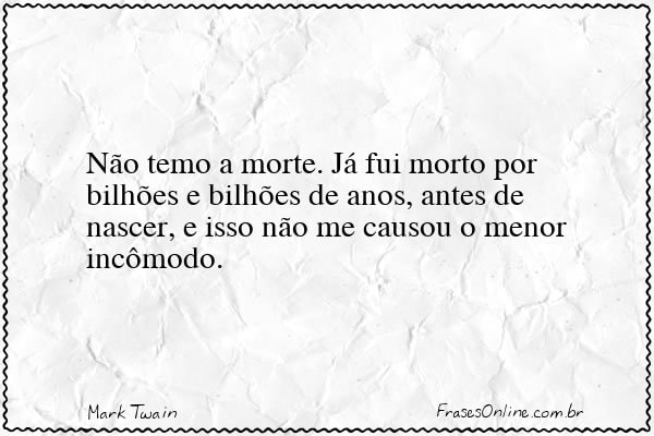 Frase de Mark Twain