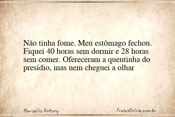 Frase de Marcello Antony