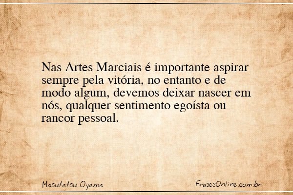 Frase de Masutatsu Oyama