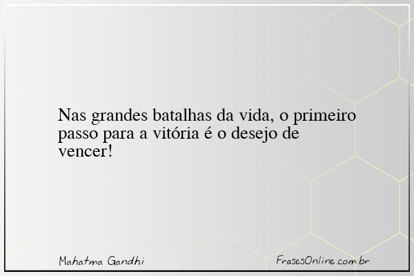 Frase de Mahatma Gandhi