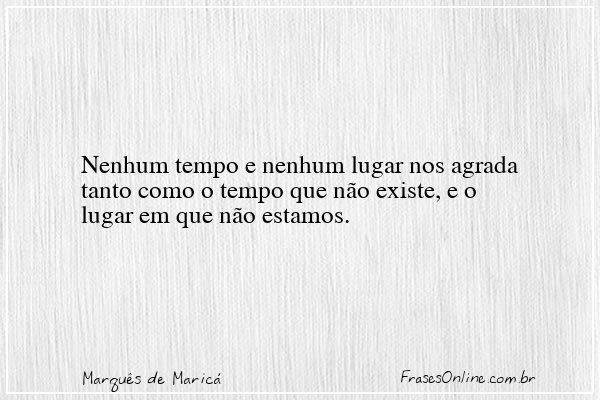 Frase de Marquês de Maricá