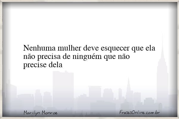 Frase de Marilyn Monroe