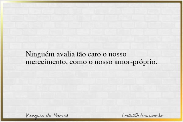 Frase de Marquês de Maricá