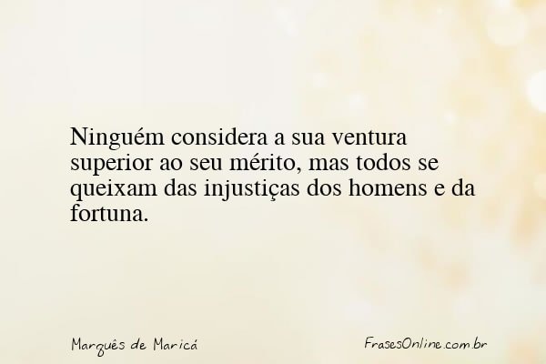 Frase de Marquês de Maricá