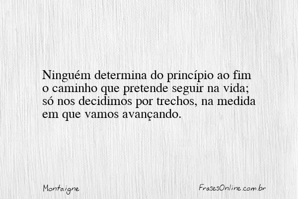 Frase de Montaigne