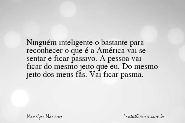 Frase de Marilyn Manson