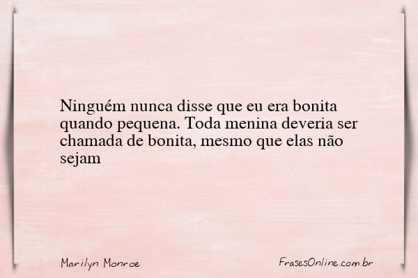 Frase de Marilyn Monroe