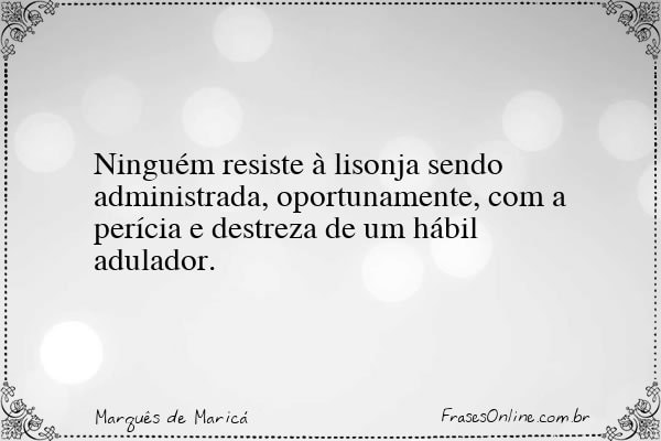 Frase de Marquês de Maricá