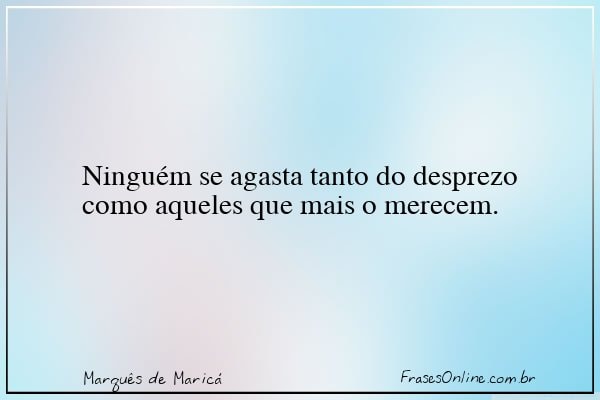 Frase de Marquês de Maricá