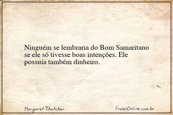 Frase de Margaret Thatcher