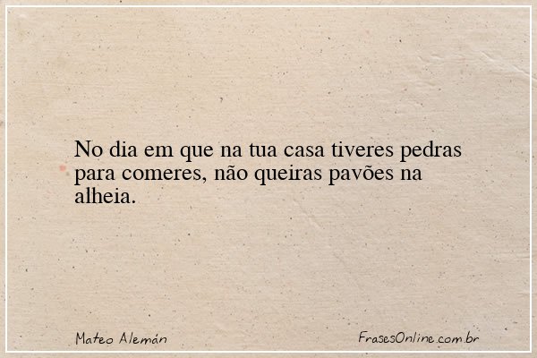 Frase de Mateo Alemán