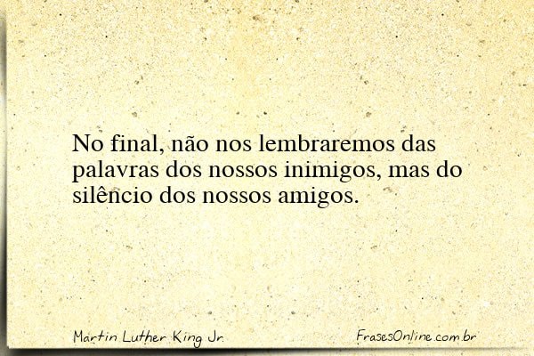 Frase de Martin Luther King Jr.