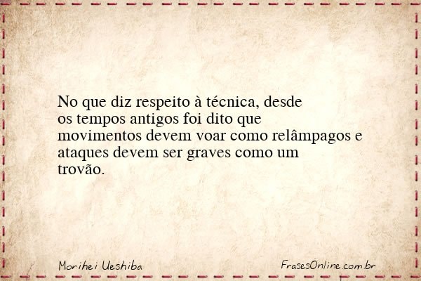 Frase de Morihei Ueshiba