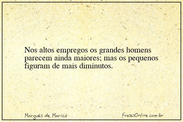 Frase de Marquês de Maricá