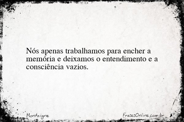 Frase de Montaigne
