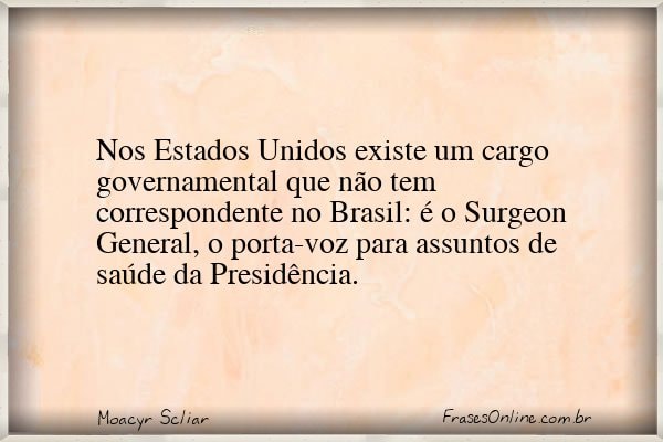 Frase de Moacyr Scliar
