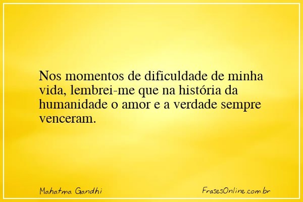 Frase de Mahatma Gandhi