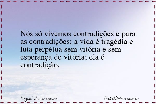 Frase de Miguel de Unamuno