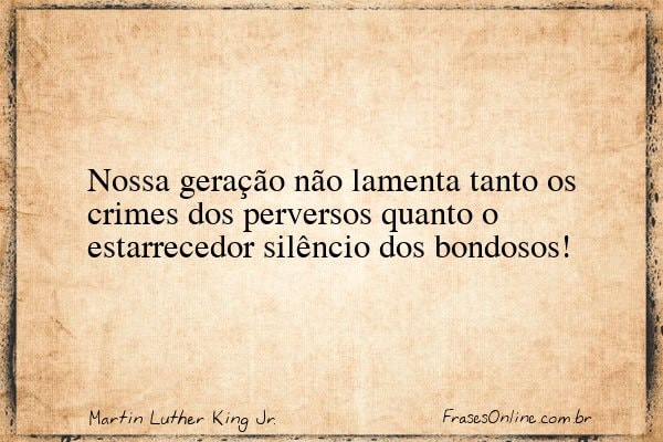 Frase de Martin Luther King Jr.