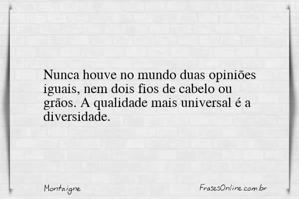 Frase de Montaigne