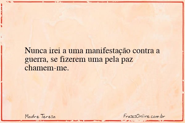 Frase de Madre Teresa