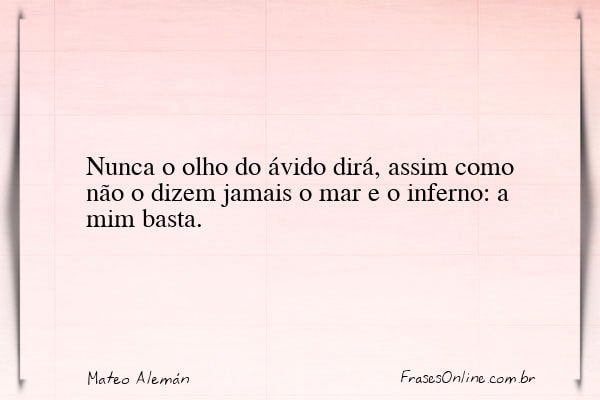 Frase de Mateo Alemán