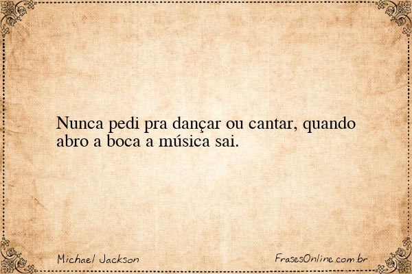 Frase de Michael Jackson