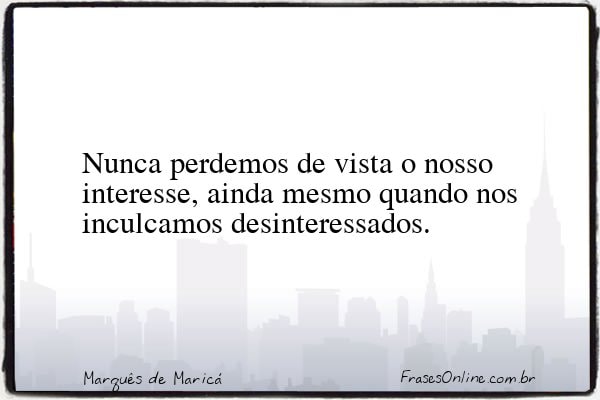 Frase de Marquês de Maricá