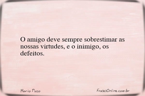 Frase de Mario Puzo