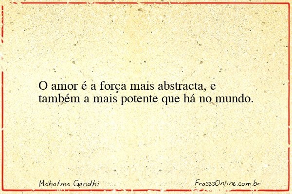 Frase de Mahatma Gandhi