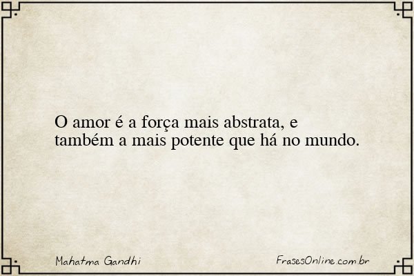 Frase de Mahatma Gandhi