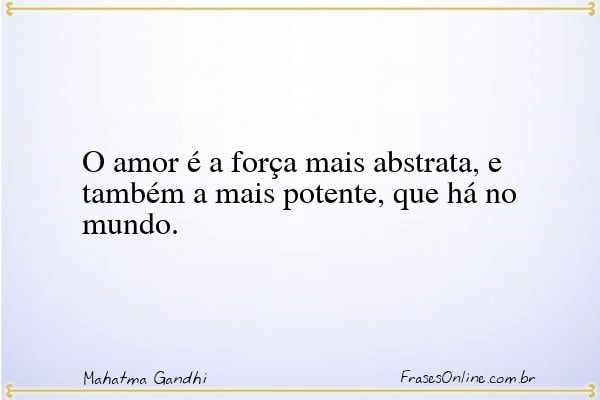 Frase de Mahatma Gandhi