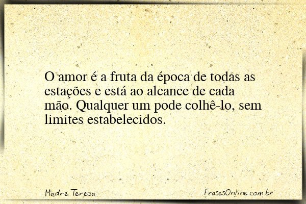 Frase de Madre Teresa