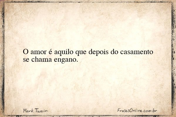 Frase de Mark Twain